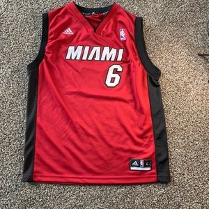 Adidas Miami Heat LeBron James Youth Jersey L